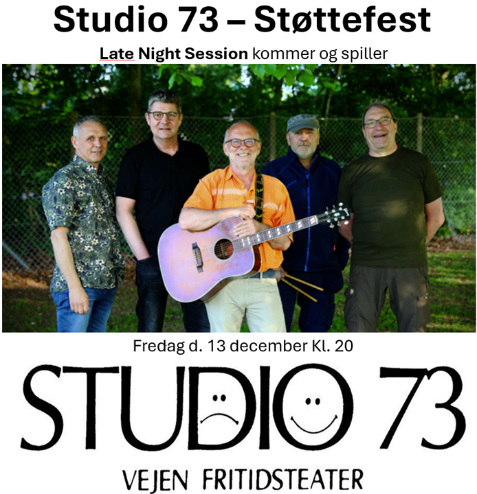 Kom og vær med til Studio 73’s Støttefest!